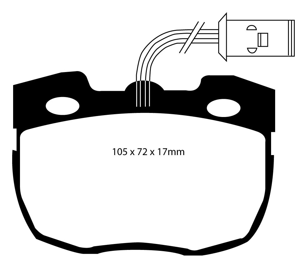 A0814 EBC Blackstuff Brake pads front