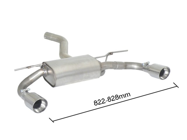Ragazzon Duplex rear silencer 1x 90mm round