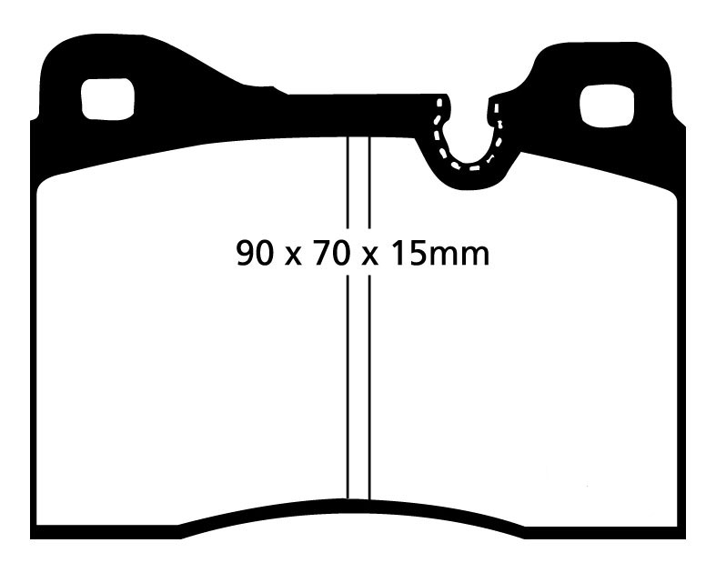 A0282 EBC Blackstuff Bremsbeläge vorne