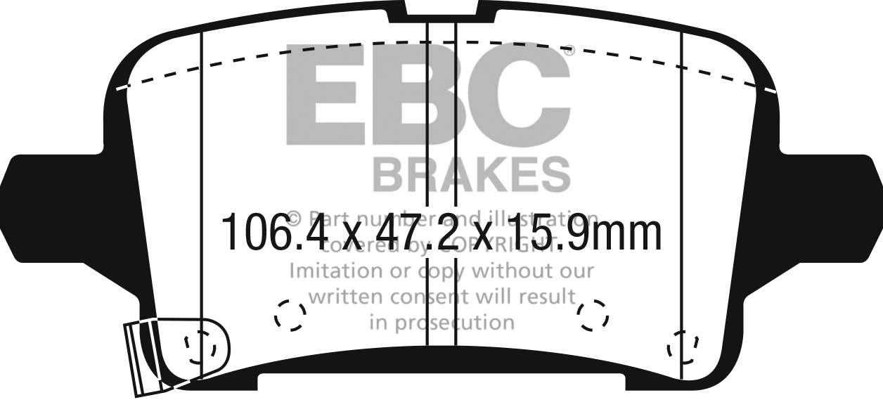 EBC Blackstuff Bremsbeläge hinten
