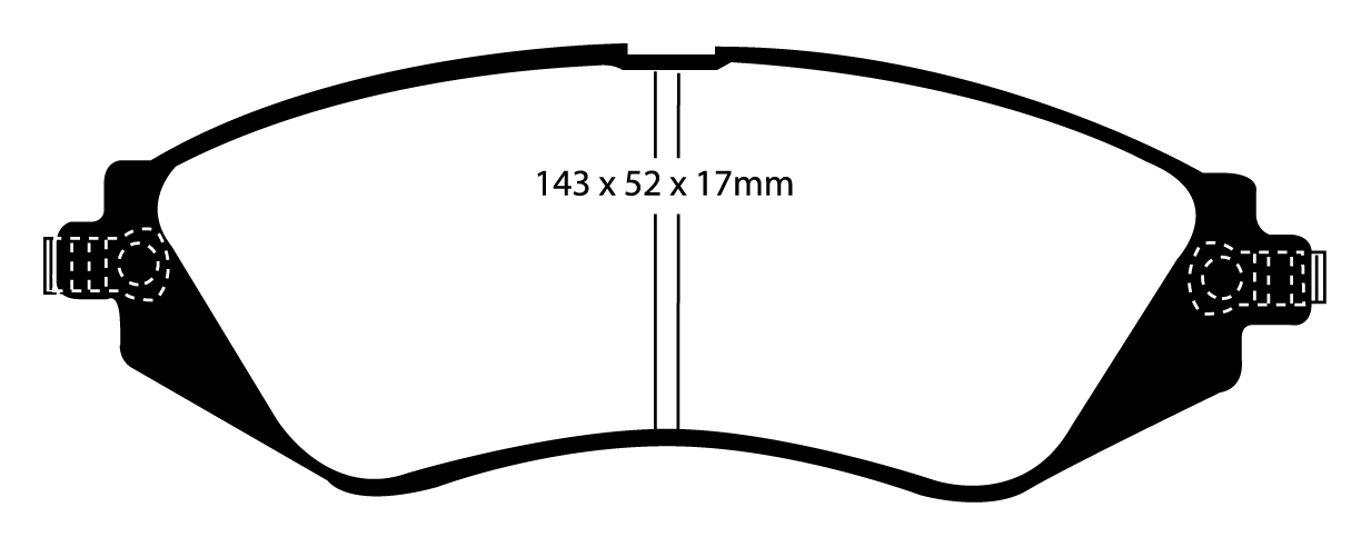A1196 EBC Redstuff Brake pads front