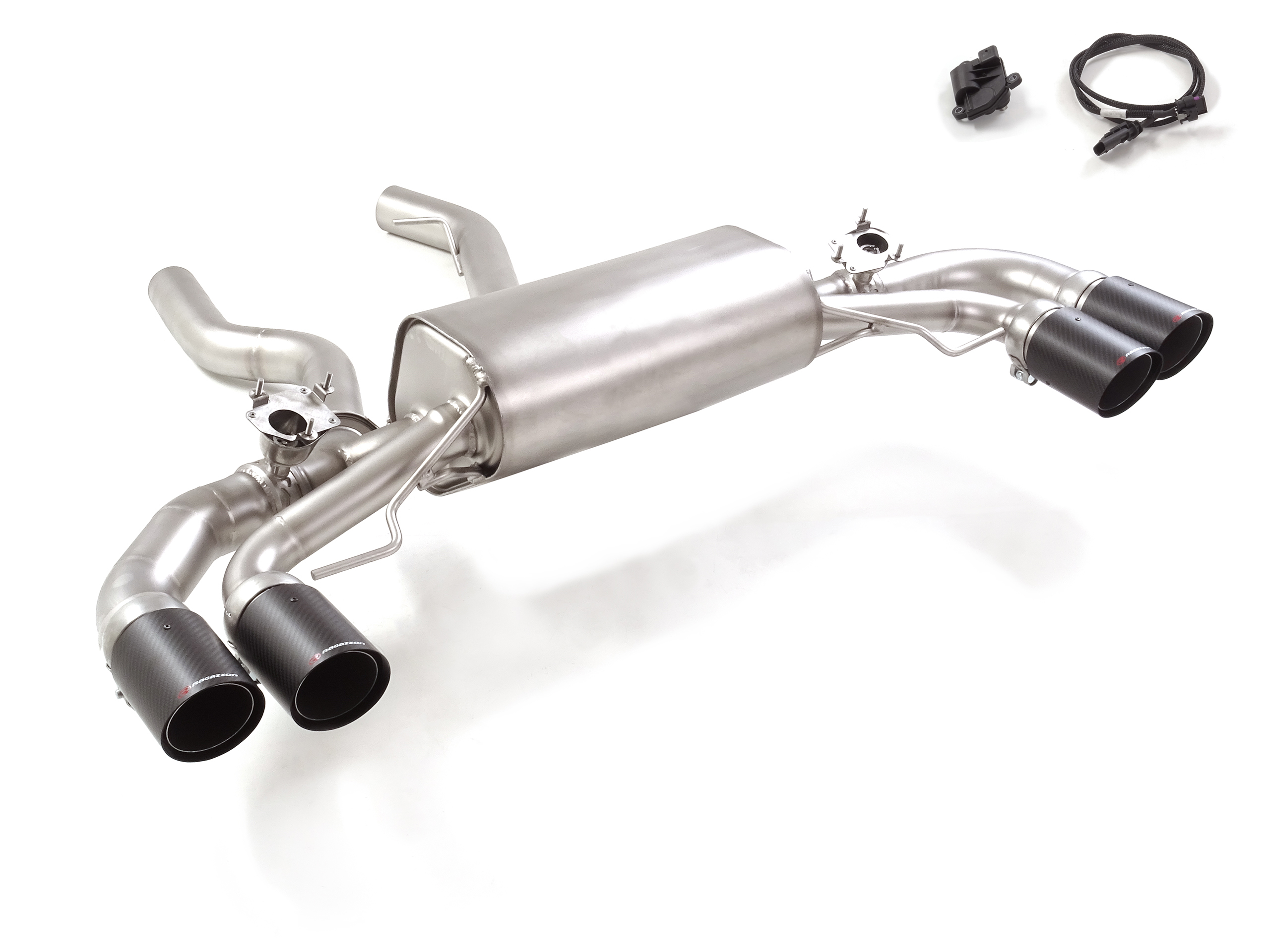 Ragazzon Duplex-rear silencer 2x 90mm round Sport Line staggered   