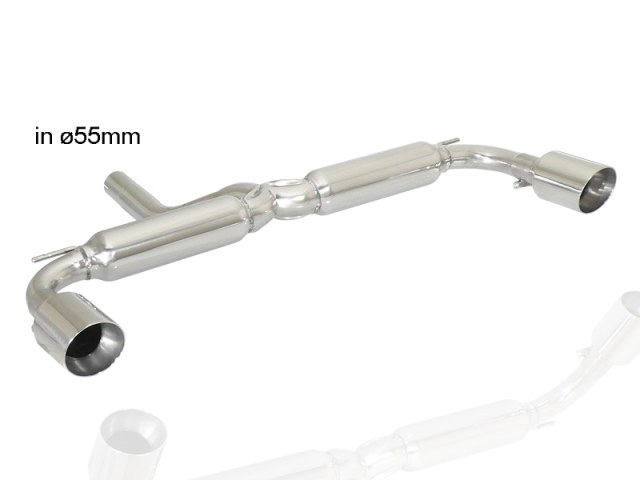 Ragazzon Duplex-Endschalldämpfer 1x 90mm rund