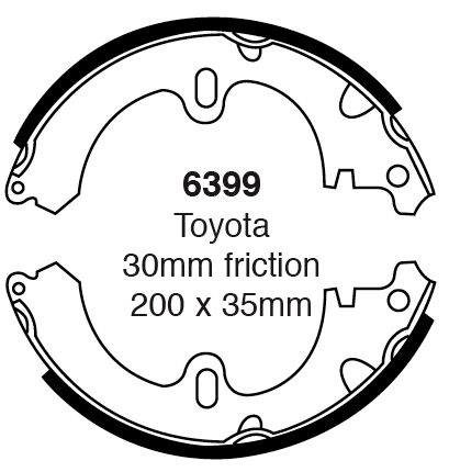 A6399 EBC Premium Brake shoes
