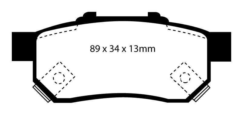 EBC Blackstuff Bremsbeläge hinten