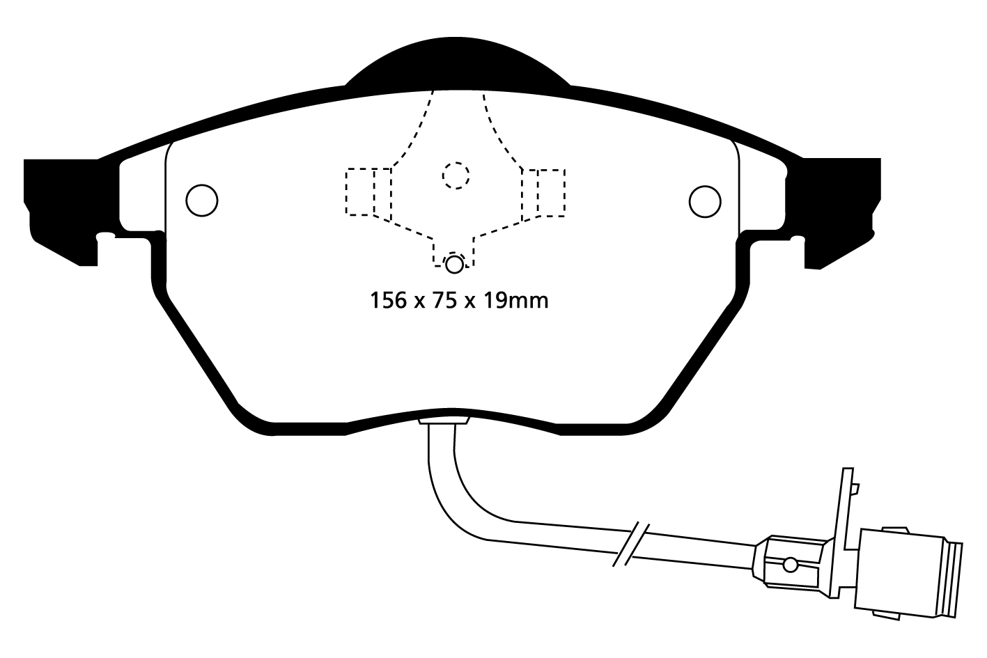 A0836 EBC Redstuff Bremsbeläge vorne