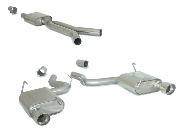 50-0572-61lS0zI57soYmAz Ragazzon center silencer + Duplex rear silencer 1x 102mm round Sport Line