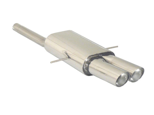 Ragazzon rear silencer 2x 90mm round central Sport Line