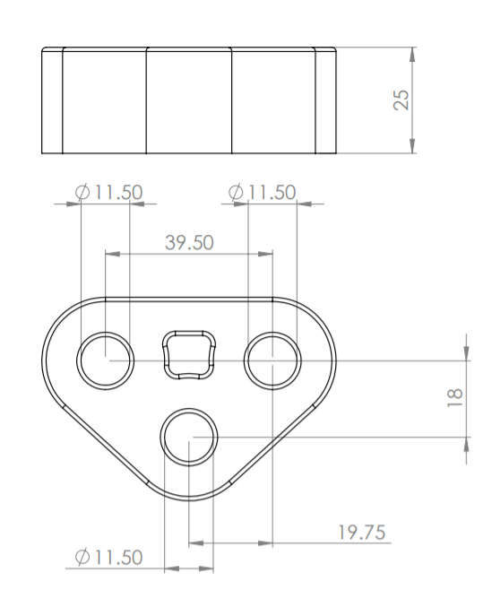 exh039 Powerflex Auspuffgummi, verstärkt