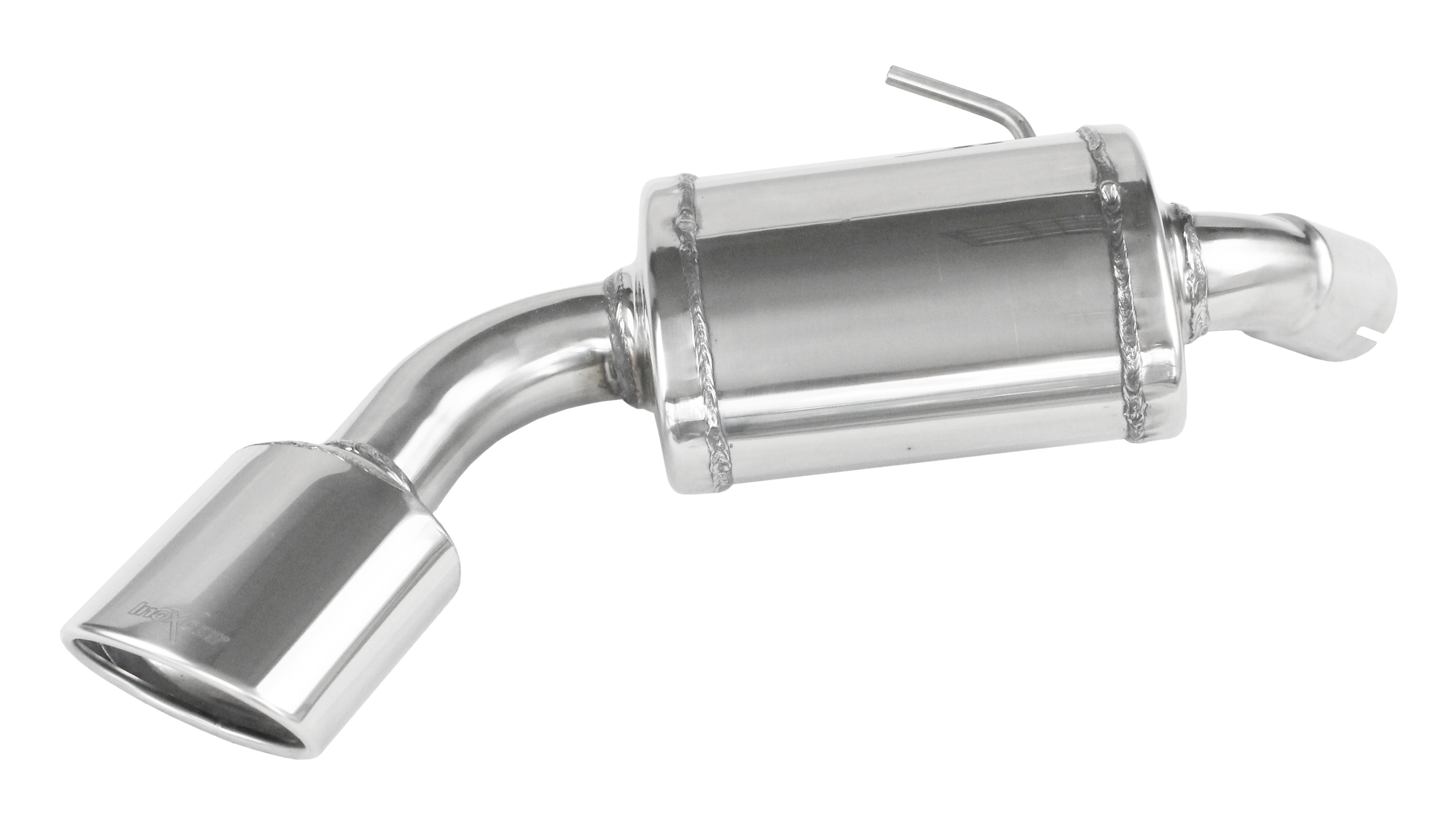 BME87-01-120 Inoxcar Rear silencer 1x 120x80mm oval