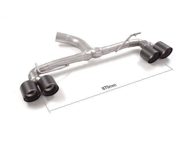 50-0954-84 Ragazzon Duplex-Endrohre Gruppe N 2x 100mm rund Carbon Shot versetzt