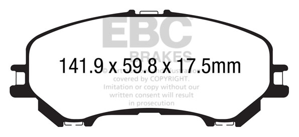 A3032 EBC Yellowstuff Bremsbeläge vorne