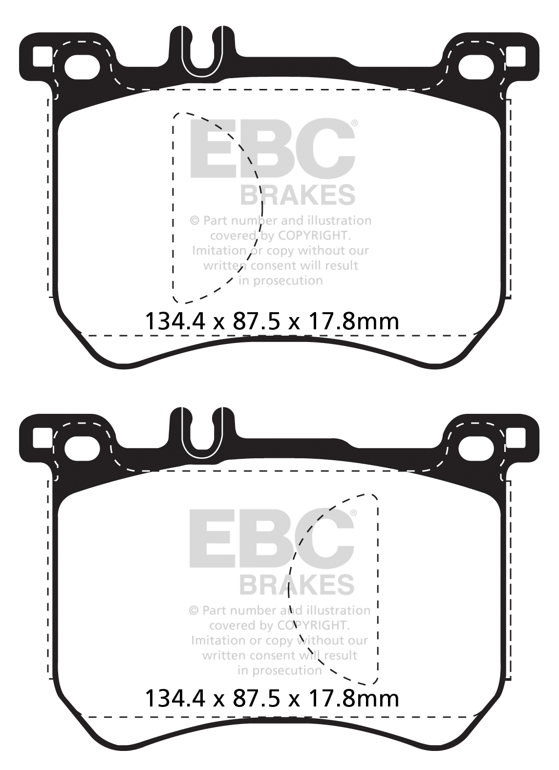 A2179 EBC Yellowstuff Brake pads front