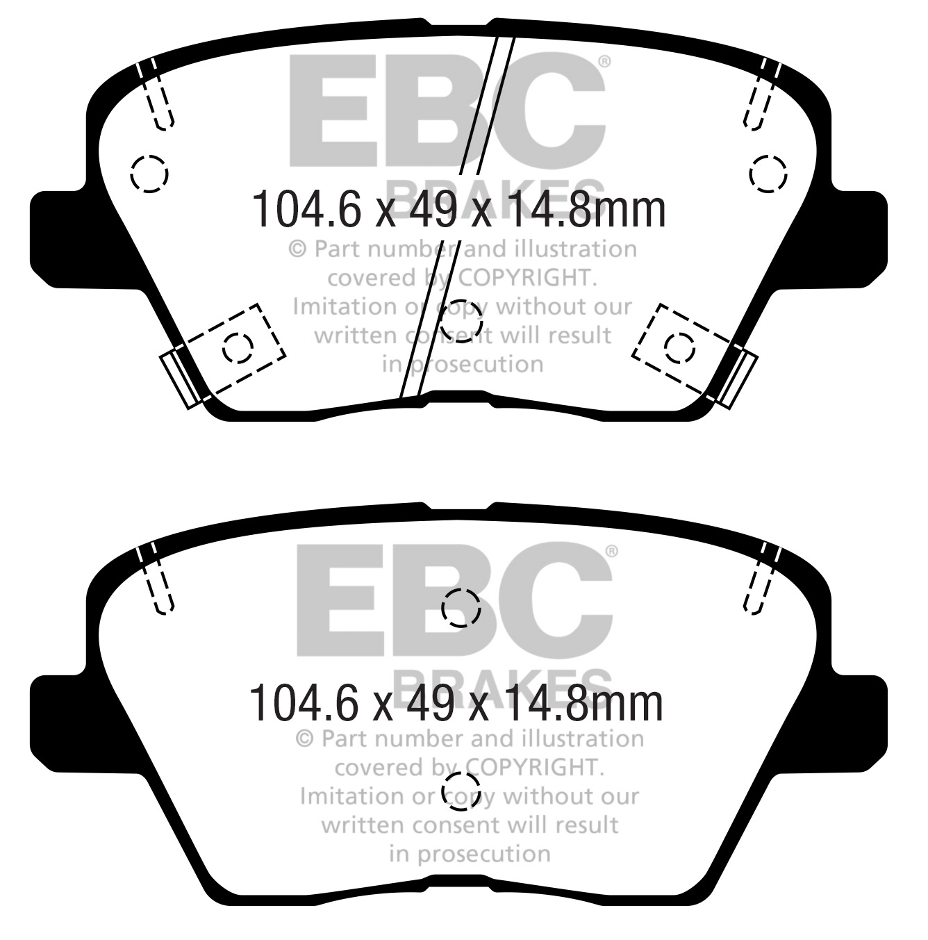 A2363 EBC Yellowstuff Brake pads rear