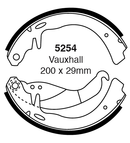 A5254 EBC Premium Brake shoes