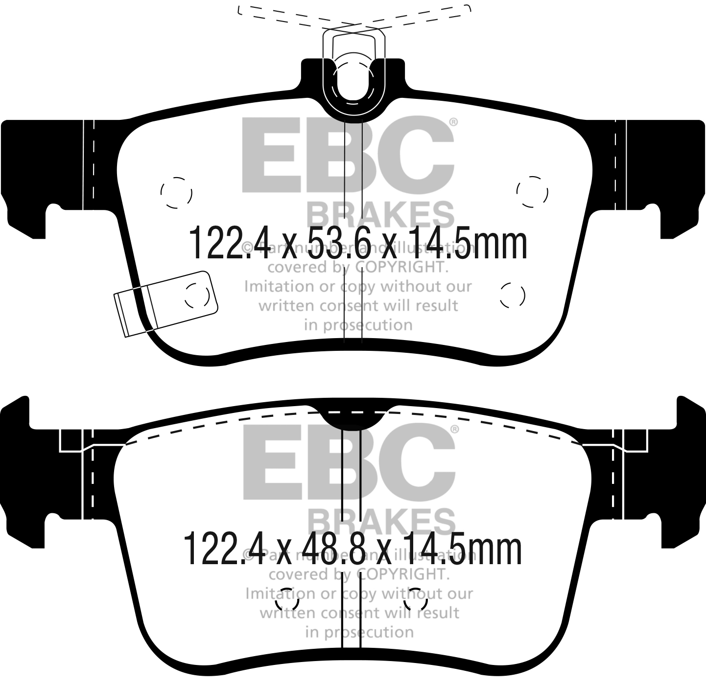 EBC Blackstuff Bremsbeläge hinten