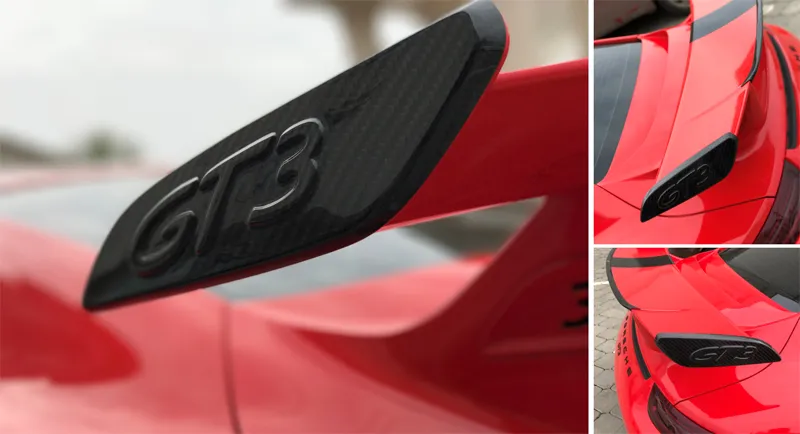 Koshi Carbon Heckspoiler Seitenplatten