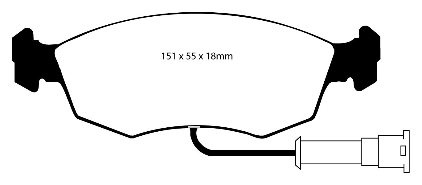 A0473 EBC Greenstuff Brake pads front