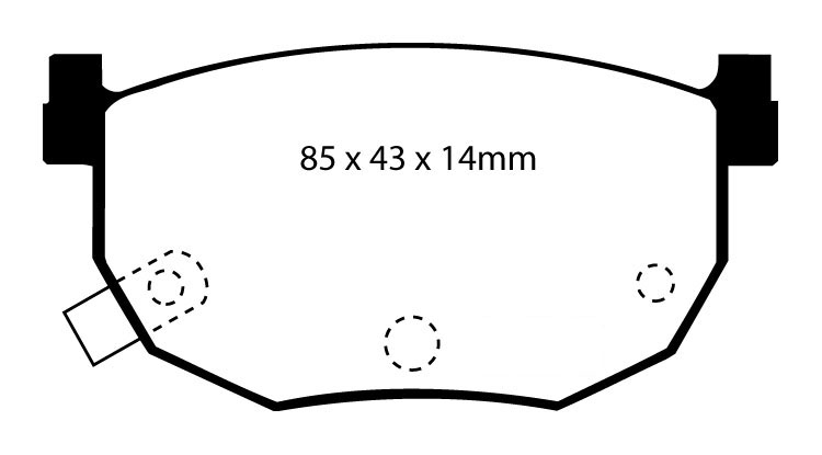 A0528 EBC Yellowstuff Bremsbeläge hinten
