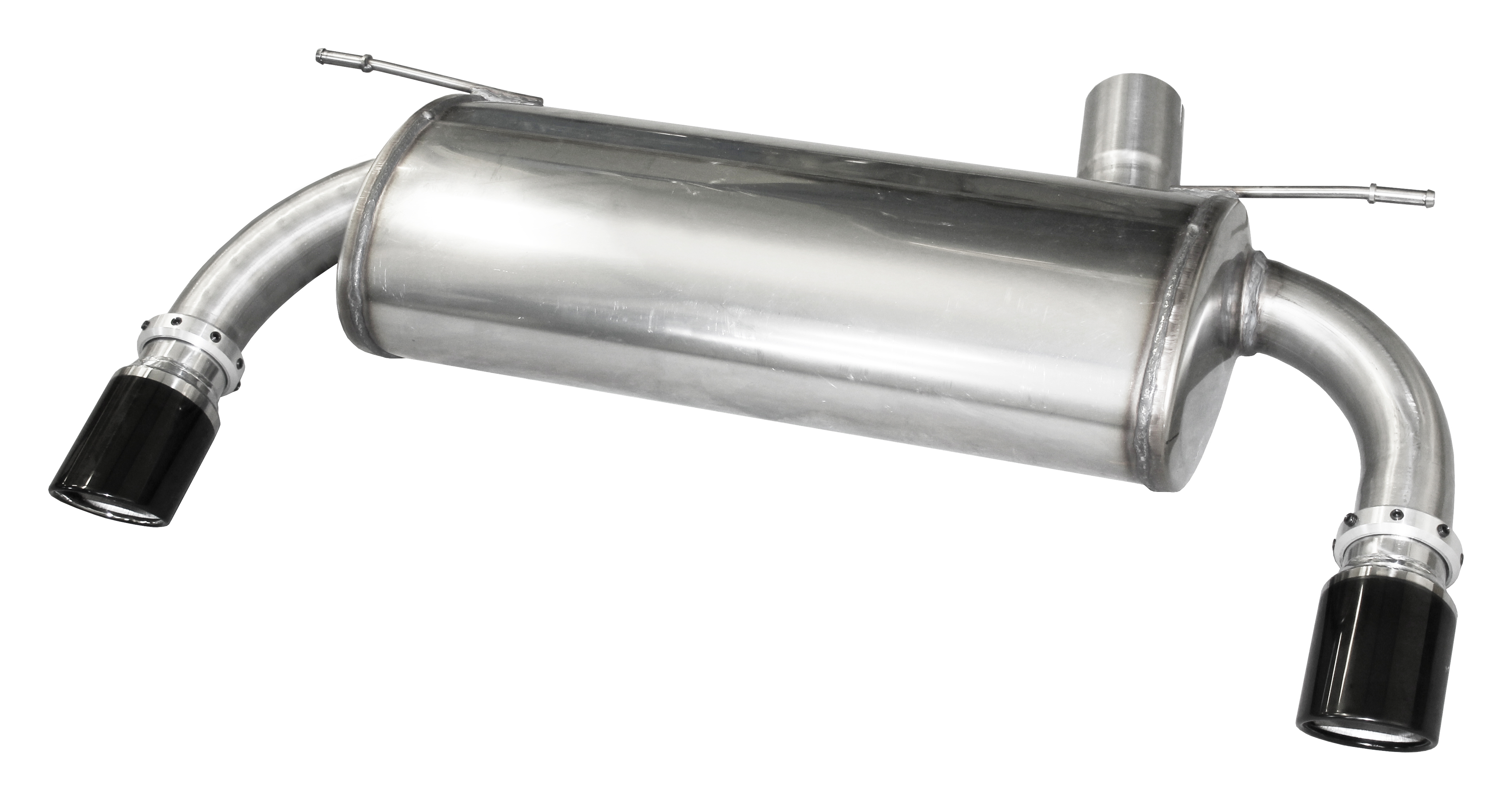 Inoxcar Duplex Endschalldämpfer 1x 80mm rund X-Race