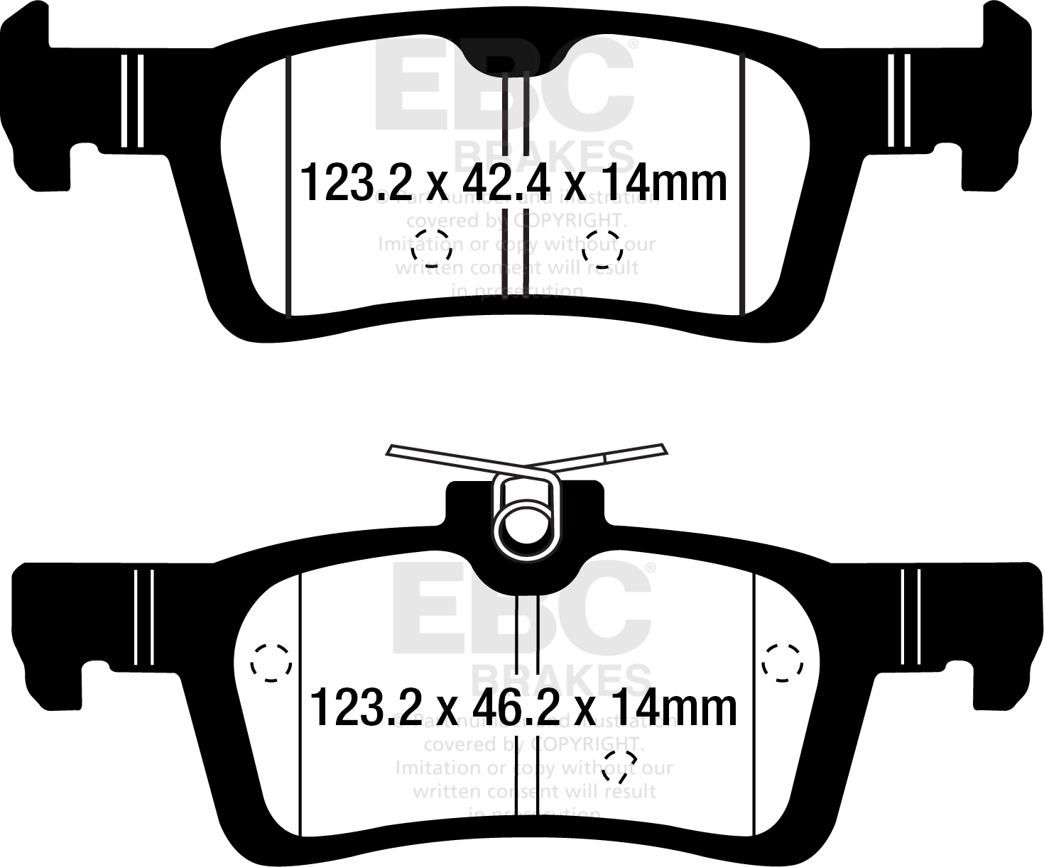 EBC Yellowstuff Brake pads rear
