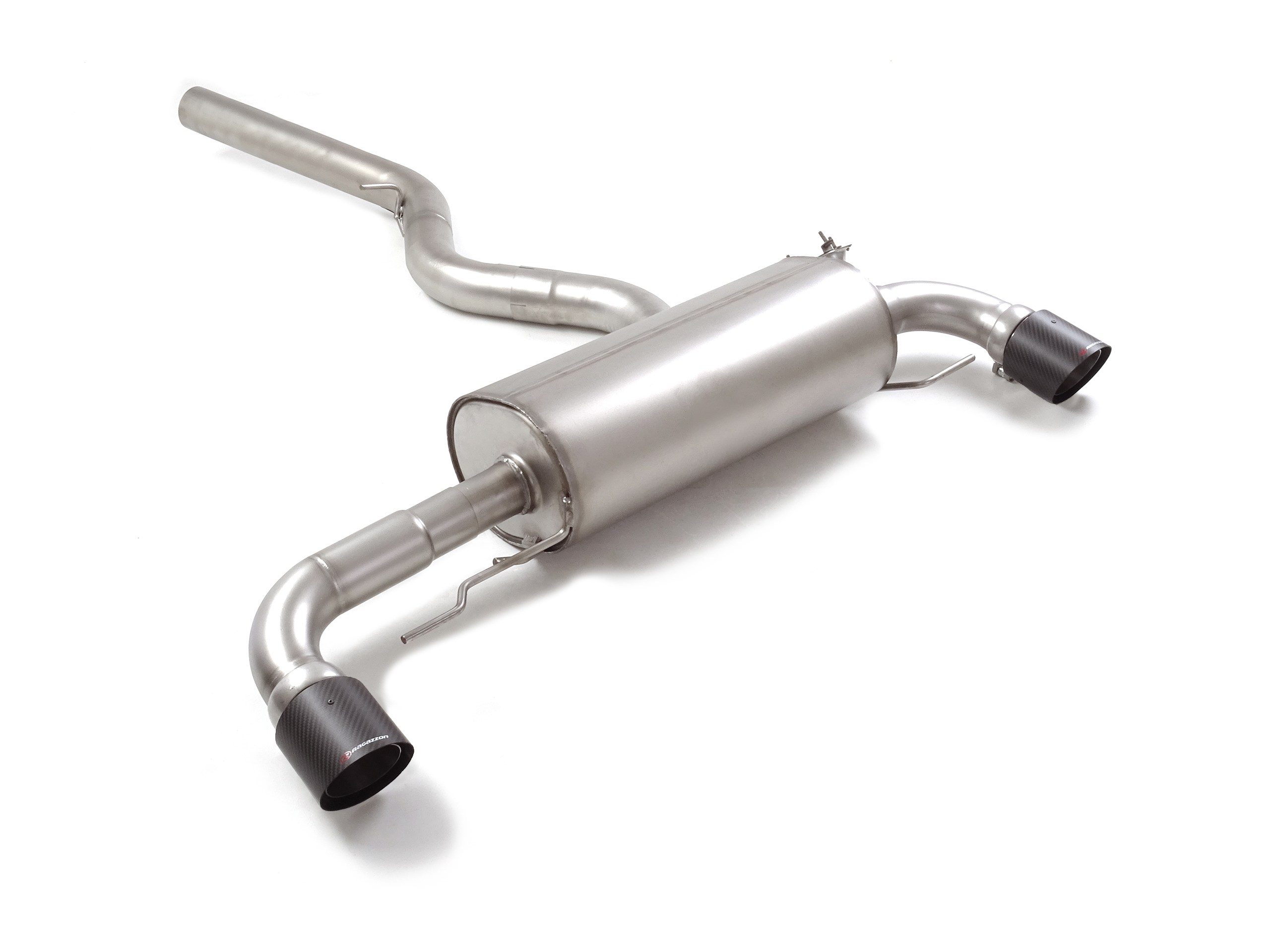 Ragazzon Duplex-Endschalldämpfer 1x 102mm rund Sport Line mit integrierter Klappe