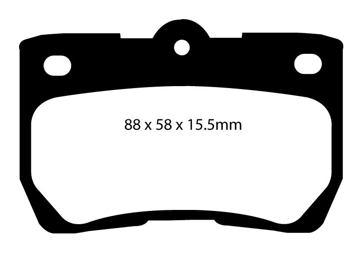 A1586 EBC Yellowstuff Brake pads rear