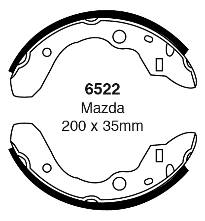A6522 EBC Premium Brake shoes