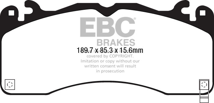 A3040 EBC Yellowstuff Brake pads front