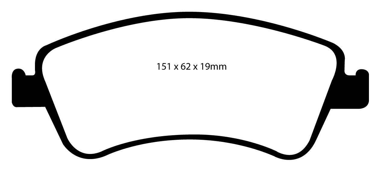 A1950 EBC Blackstuff Brake pads front