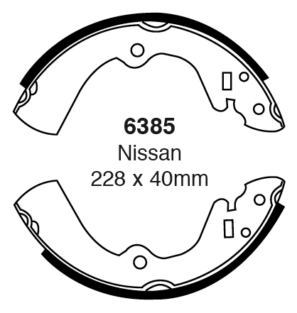 A6385 EBC Premium Brake shoes