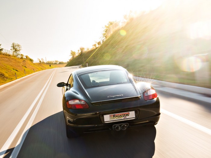 Porsche_Cayman_987__50-0543-58 Ragazzon metallic catalysts 200cpsi left/right + Duplex rear silencer2x 90mm round centered Sport Line
