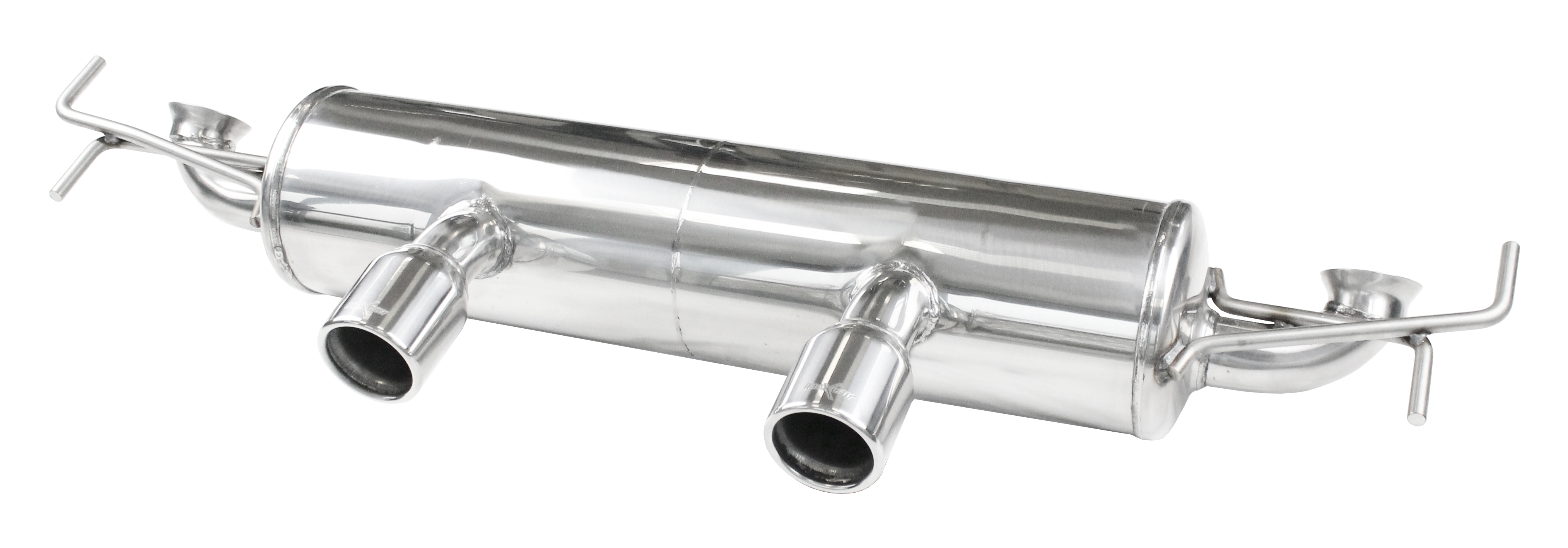 Inoxcar Duplex rear silencer 1x 76mm round
