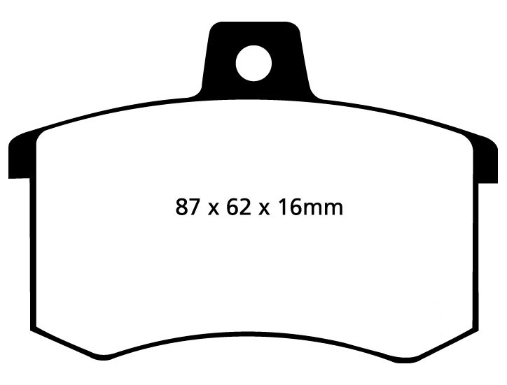 A0370 EBC Yellowstuff Bremsbeläge hinten
