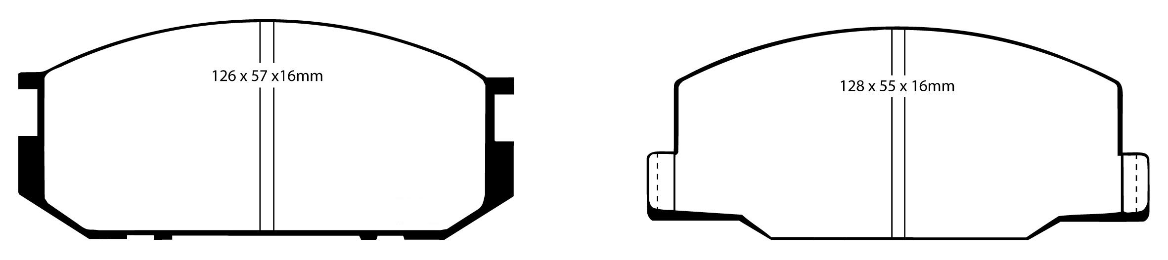 A0456 EBC Blackstuff Brake pads front