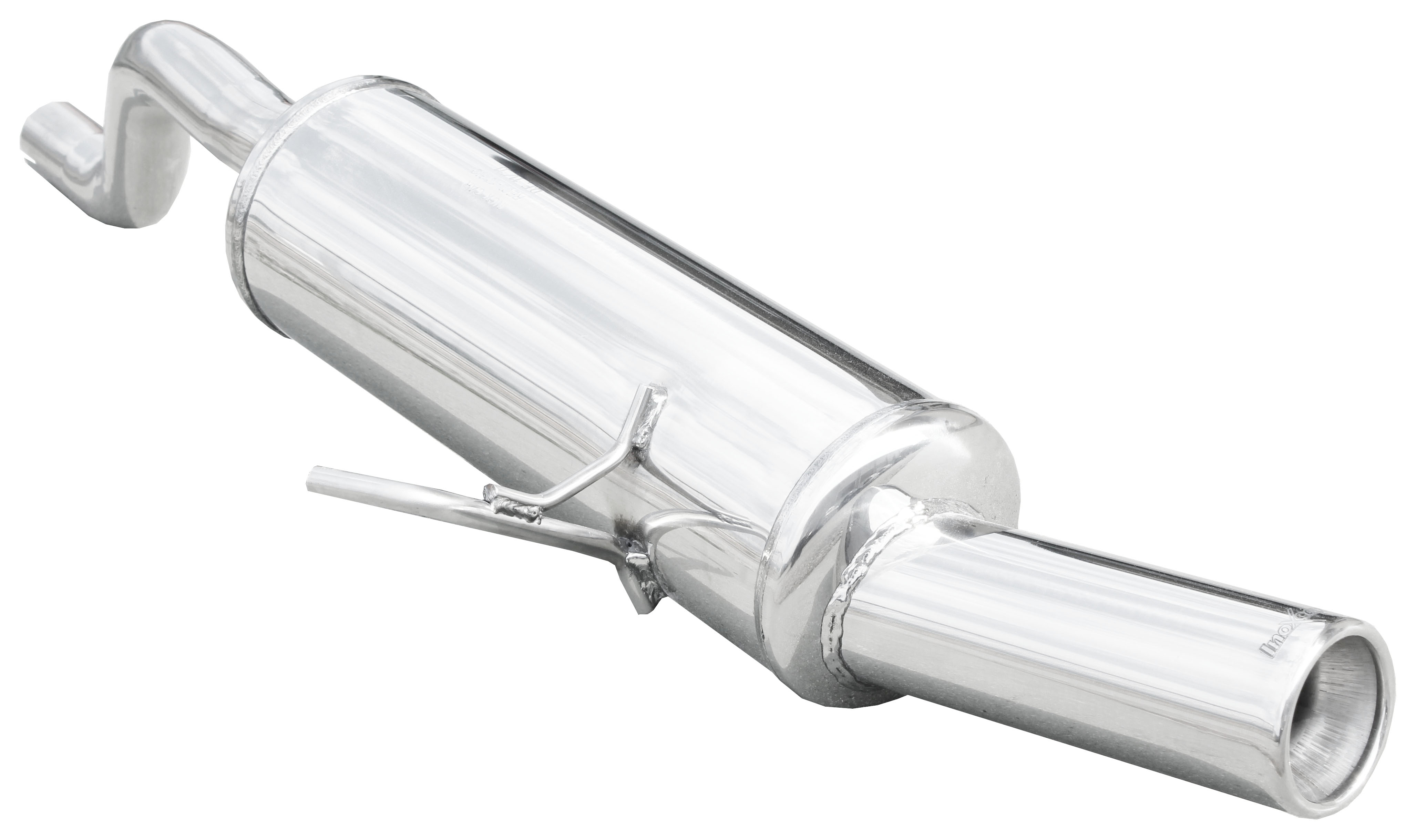 RECL-07-08-10-80 Inoxcar Rear silencer 1x 80mm round