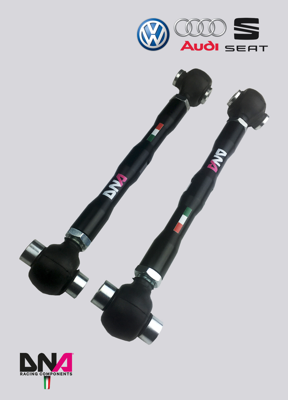 PC1315-1 DNA Racing Spurstangensatz hinten unten