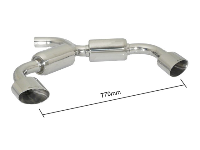 Ragazzon Duplex-Endschalldämpfer 1x 135x90mm oval Sport Line