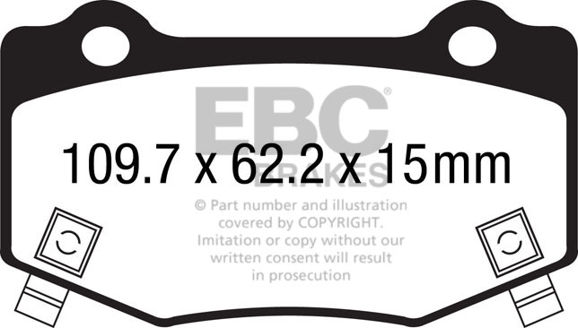 A3023 EBC Bluestuff NDX Rennbremsbeläge hinten