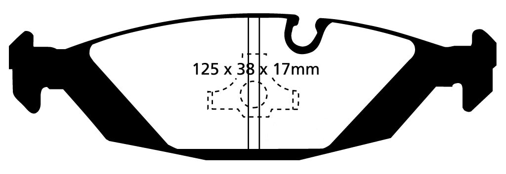 A0447 EBC Bluestuff NDX Rennbremsbeläge hinten