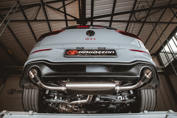 Ragazzon Kat replacement pipe group N with OPF / GPF filter removal + middle silencer + duplex rear silencer 1x 102mm round Sport Line Ragazzon Kat replacement pipe group N with OPF / GPF filter removal + middle silencer + duplex rear silencer 1x 102mm round Sport Line