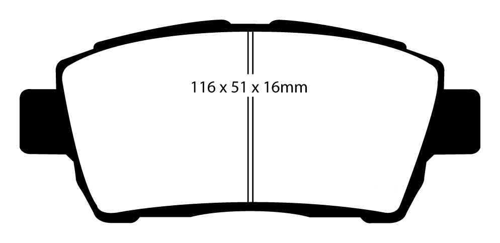 A1295 EBC Yellowstuff Brake pads front