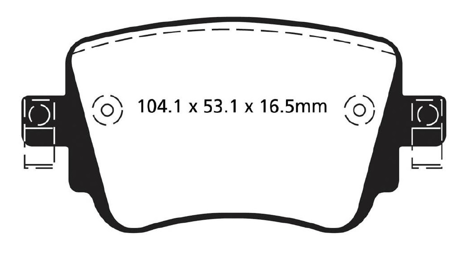A2201 EBC Blackstuff Bremsbeläge hinten