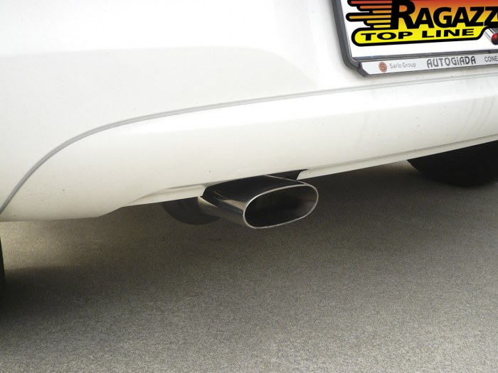 Ragazzon rear silencer 1x 110x65mm oval Sport Line 