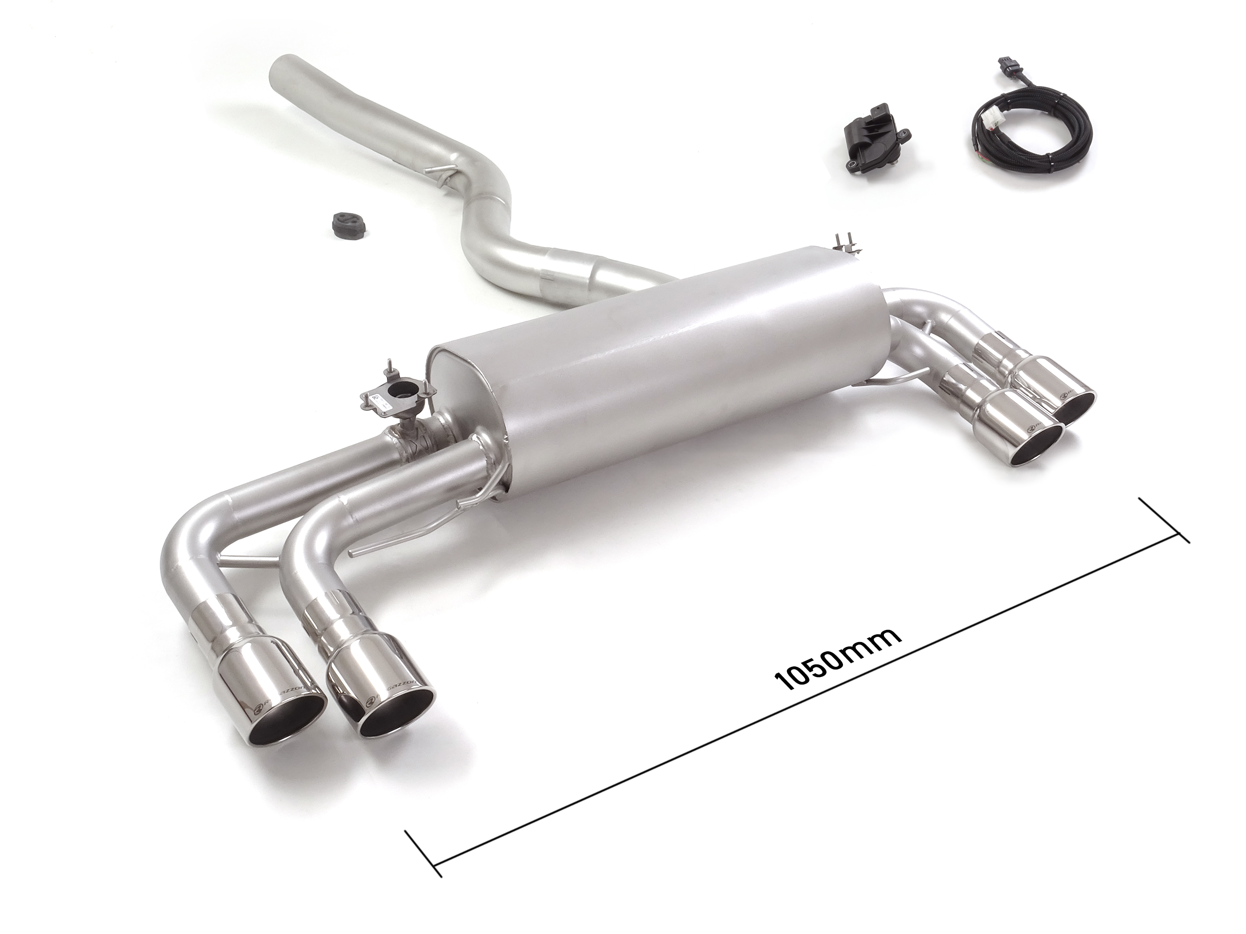 50-0970-58_0 Ragazzon Duplex-rear silencer 1x 2x90mm round Sport Line staggered