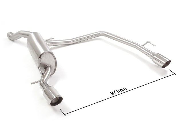 Ragazzon Duplex rear silencer 1x 90mm round Sport Line
