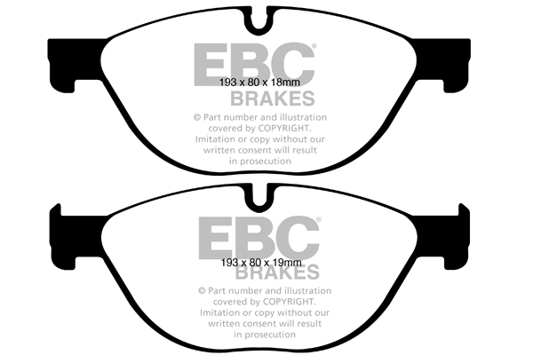 A2019 EBC Greenstuff Bremsbeläge vorne