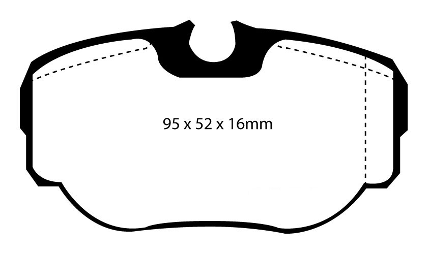 A1038 EBC Blackstuff Brake pads rear