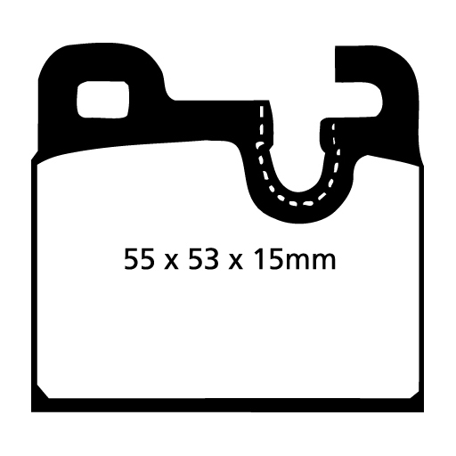 EBC Blackstuff Bremsbeläge hinten