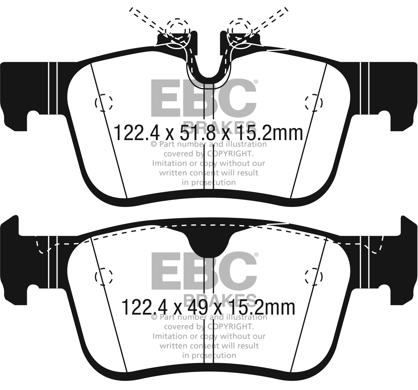 EBC Yellowstuff Bremsbeläge hinten
